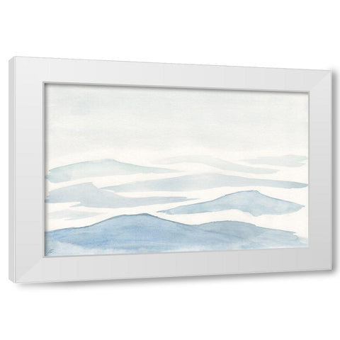 Smokey Hills White Modern Wood Framed Art Print by Lee, Judson