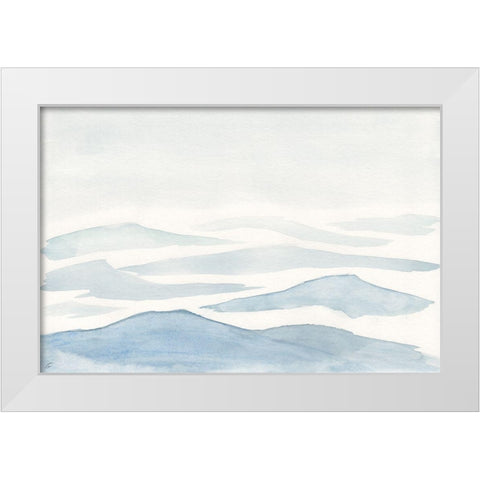 Smokey Hills White Modern Wood Framed Art Print by Lee, Judson