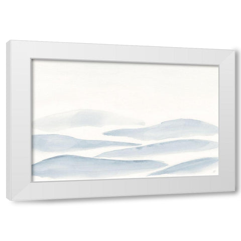 Many Grey Hills White Modern Wood Framed Art Print by Lee, Judson
