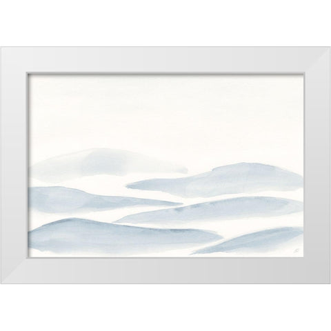 Many Grey Hills White Modern Wood Framed Art Print by Lee, Judson