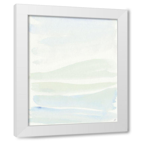 Many Yellow Hills White Modern Wood Framed Art Print by Lee, Judson