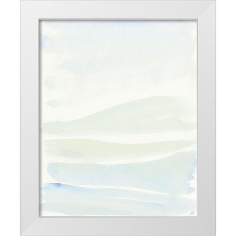 Many Yellow Hills White Modern Wood Framed Art Print by Lee, Judson