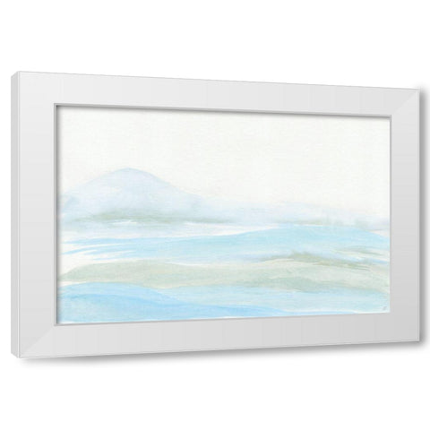 Seafoam Hills White Modern Wood Framed Art Print by Lee, Judson
