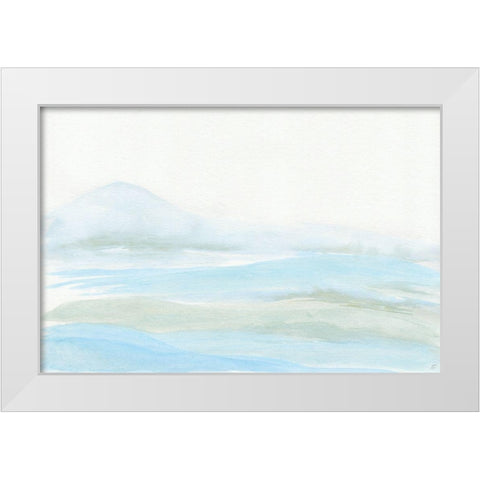 Seafoam Hills White Modern Wood Framed Art Print by Lee, Judson
