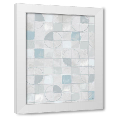 Circle Gets the Square II White Modern Wood Framed Art Print by Lee, Judson