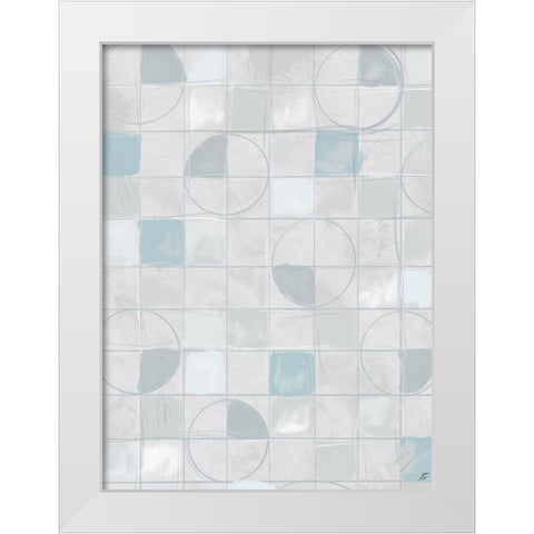 Circle Gets the Square II White Modern Wood Framed Art Print by Lee, Judson