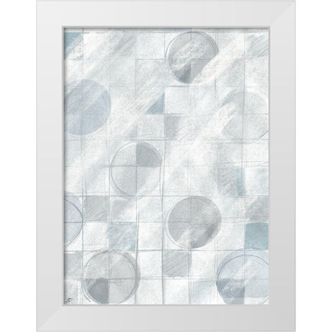 Circle Gets the Square III White Modern Wood Framed Art Print by Lee, Judson