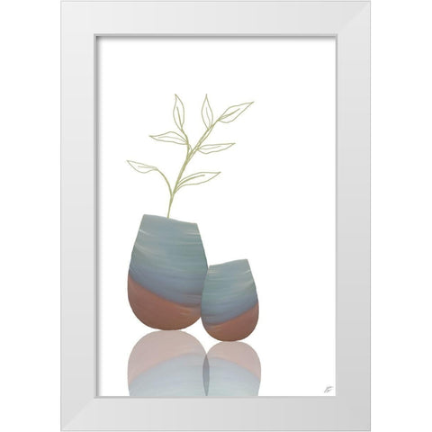 Sketchy White Modern Wood Framed Art Print by Lee, Judson