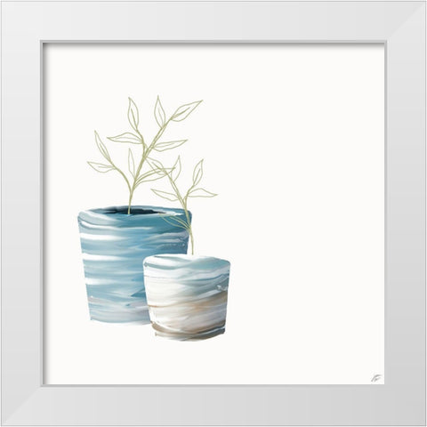 Marble Pot White Modern Wood Framed Art Print by Lee, Judson