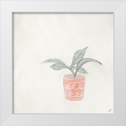 Potted Plant II White Modern Wood Framed Art Print by Lee, Judson