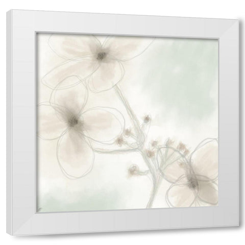 Flower Clipping White Modern Wood Framed Art Print by Lee, Judson