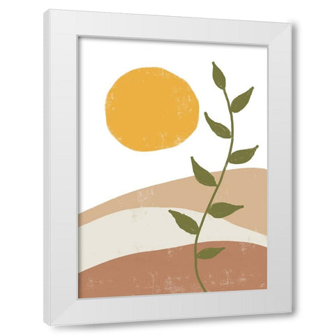Sand Scape White Modern Wood Framed Art Print by Lee, Judson