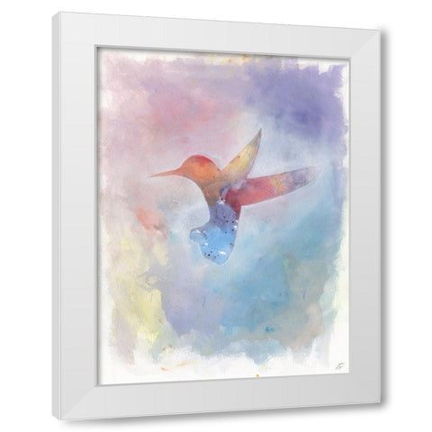 Hummingbird II White Modern Wood Framed Art Print by Lee, Judson