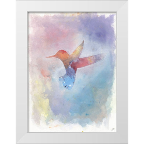 Hummingbird II White Modern Wood Framed Art Print by Lee, Judson
