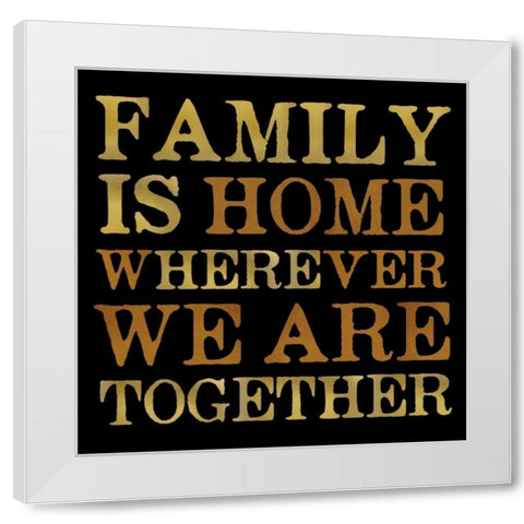 Family White Modern Wood Framed Art Print by Designs, Longfellow