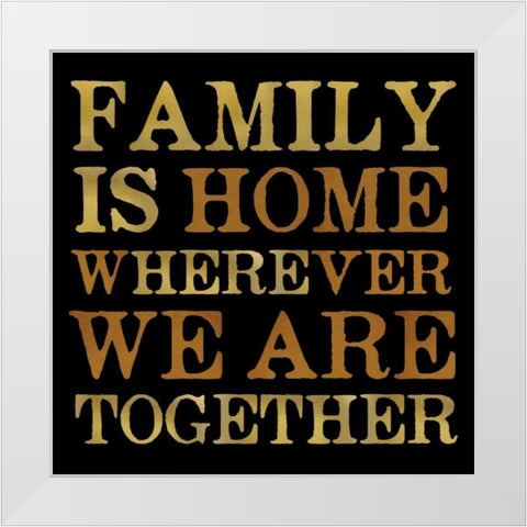 Family White Modern Wood Framed Art Print by Designs, Longfellow