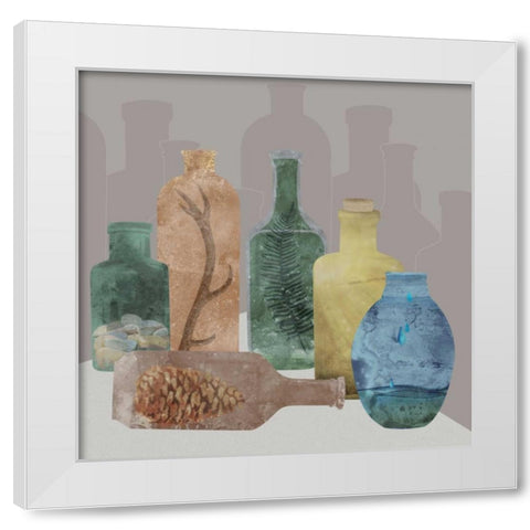 Woods White Modern Wood Framed Art Print by Longfellow Designs