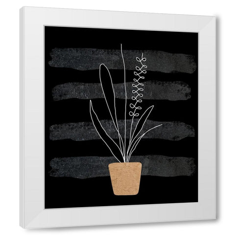 Scandi Plant II White Modern Wood Framed Art Print by Longfellow Designs