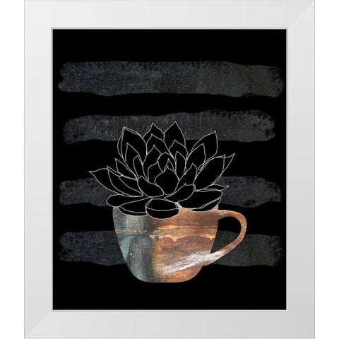 Scandiplant White Modern Wood Framed Art Print by Longfellow Designs