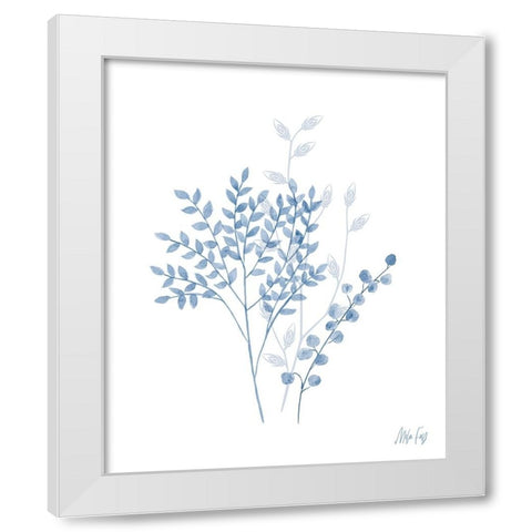 Branches I White Modern Wood Framed Art Print by Fay, Mela