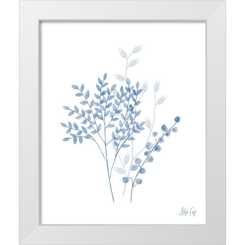 Branches I White Modern Wood Framed Art Print by Fay, Mela