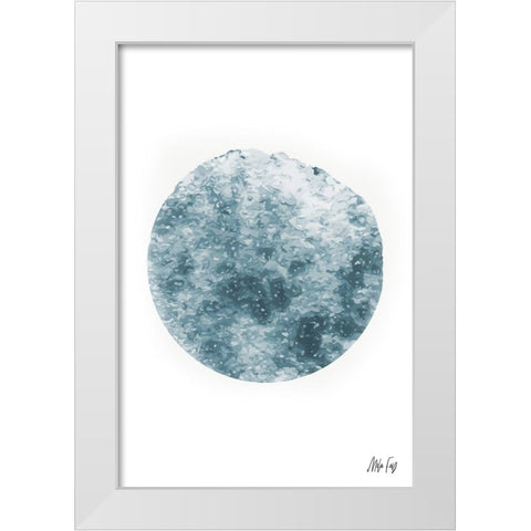 Mercury White Modern Wood Framed Art Print by Fay, Mela