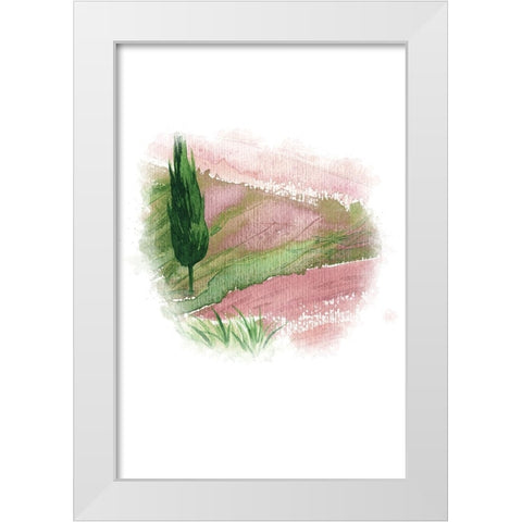 Landscape I White Modern Wood Framed Art Print by Fay, Mela