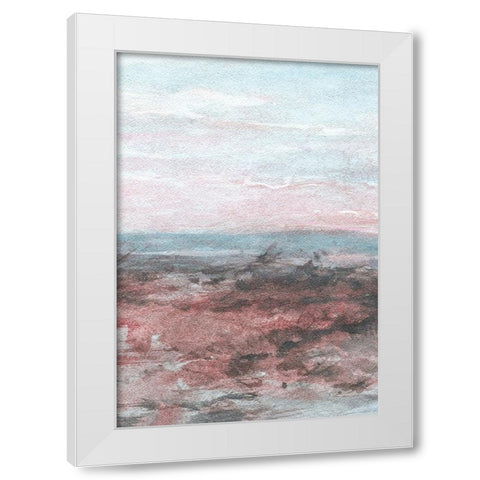 Sunset I White Modern Wood Framed Art Print by Fay, Mela