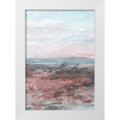 Sunset I White Modern Wood Framed Art Print by Fay, Mela