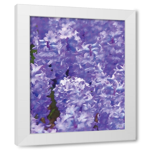 Purple II White Modern Wood Framed Art Print by Fay, Mela