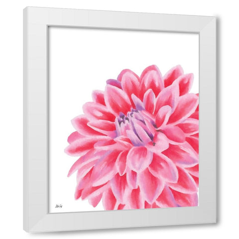 Chrysanthemum White Modern Wood Framed Art Print by Fay, Mela