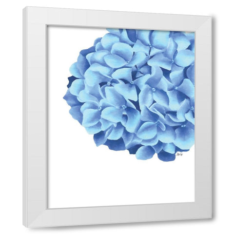 Hydrangea White Modern Wood Framed Art Print by Fay, Mela