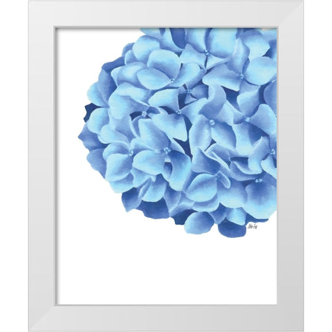 Hydrangea White Modern Wood Framed Art Print by Fay, Mela