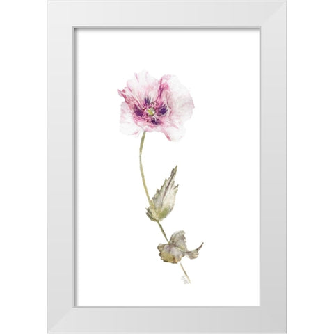 Floral I White Modern Wood Framed Art Print by Fay, Mela