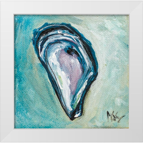 Oyster White Modern Wood Framed Art Print by Strong, Molly Susan