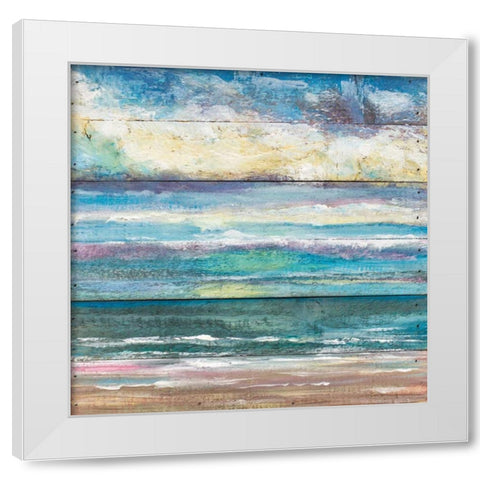 Ocean View I White Modern Wood Framed Art Print by Strong, Molly Susan