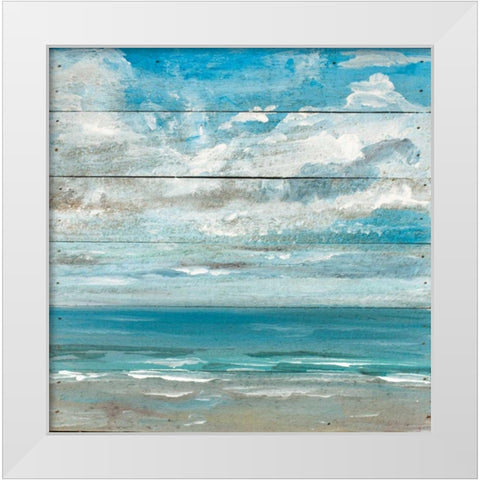 Ocean View II White Modern Wood Framed Art Print by Strong, Molly Susan