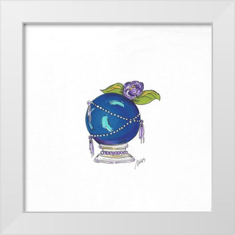 Crystal Ball White Modern Wood Framed Art Print by Strong, Molly Susan