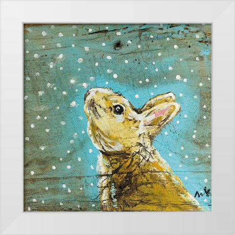 Bunny II White Modern Wood Framed Art Print by Strong, Molly Susan