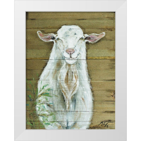 Beardsly White Modern Wood Framed Art Print by Strong, Molly Susan
