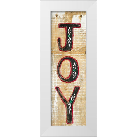 Joy White Modern Wood Framed Art Print by Strong, Molly Susan