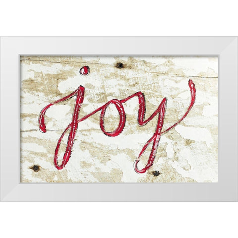 Joy White Modern Wood Framed Art Print by Strong, Molly Susan