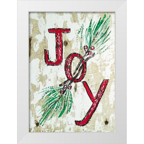 Joy White Modern Wood Framed Art Print by Strong, Molly Susan