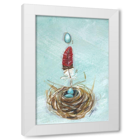 Robin White Modern Wood Framed Art Print by Strong, Molly Susan