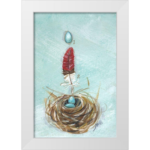 Robin White Modern Wood Framed Art Print by Strong, Molly Susan