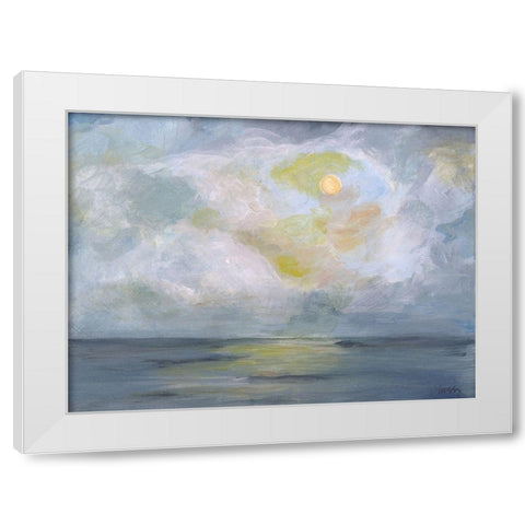 Moonlight II White Modern Wood Framed Art Print by Strong, Molly Susan