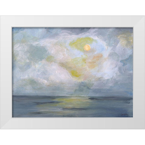 Moonlight II White Modern Wood Framed Art Print by Strong, Molly Susan
