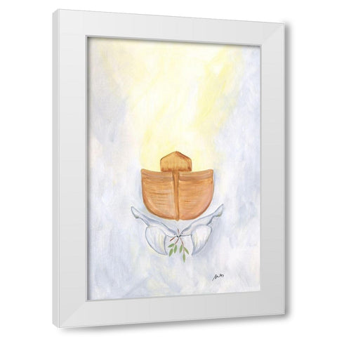 Ark White Modern Wood Framed Art Print by Strong, Molly Susan