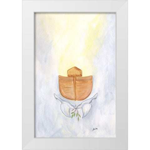 Ark White Modern Wood Framed Art Print by Strong, Molly Susan