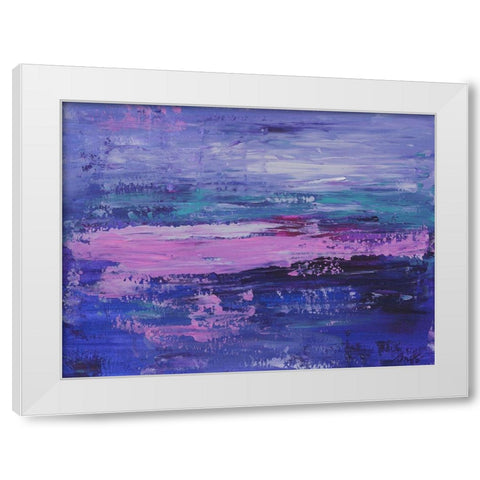 Abstract II White Modern Wood Framed Art Print by Strong, Molly Susan